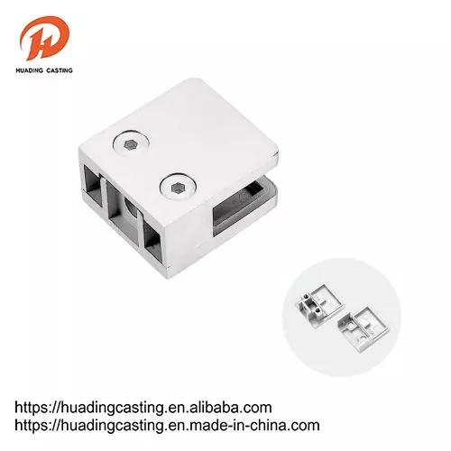 Acciaio inossidabile quadrato 316 304 Base piatta di vetro